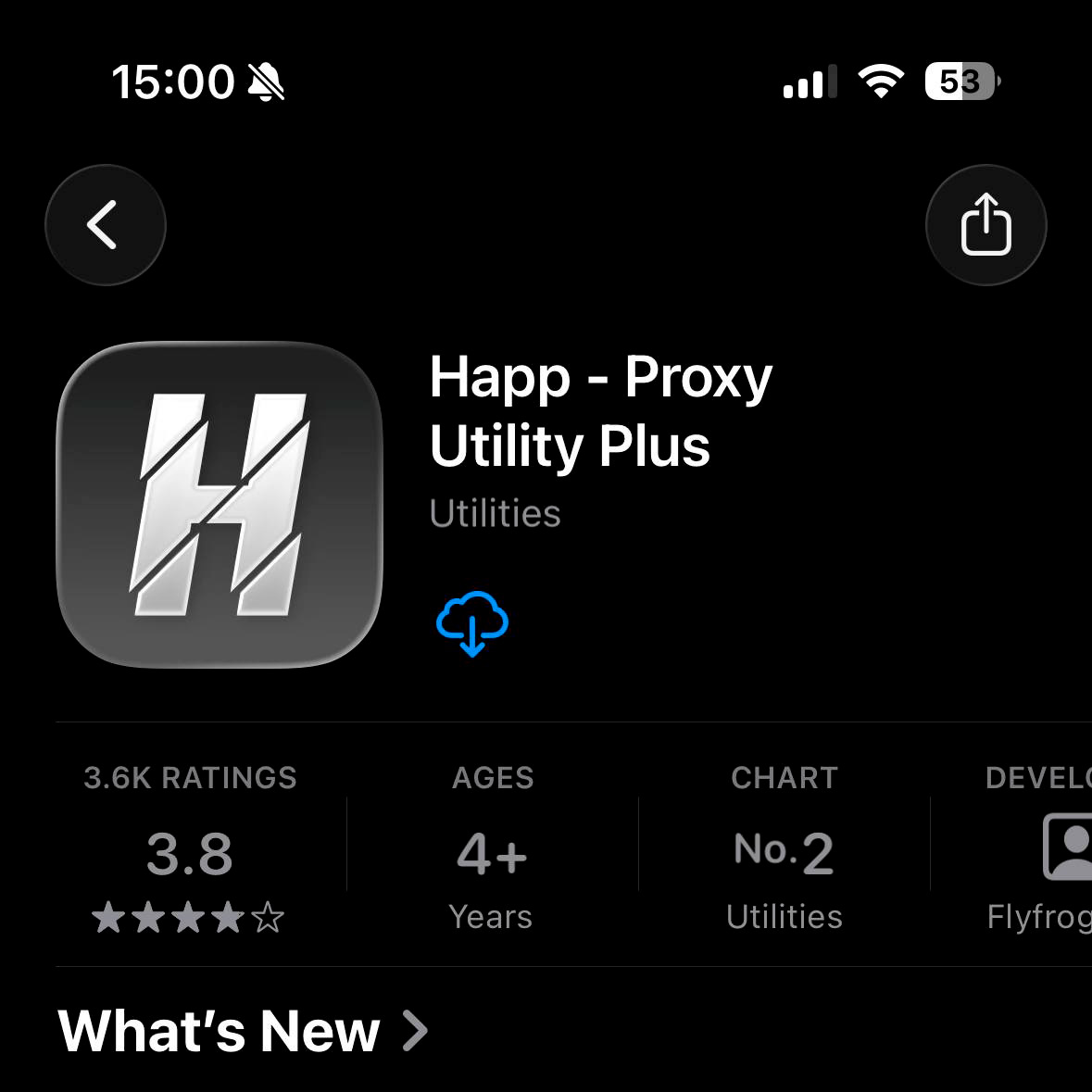 Шаг 6. Установка Happ из App Store