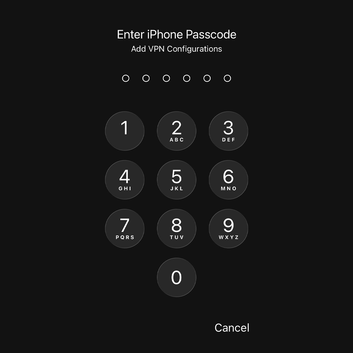Шаг 9. Ввод кода-пароля iPhone